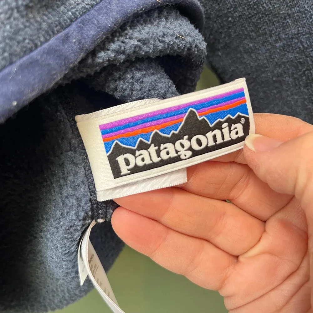 Patagonia Kids Better Sweater 1/4 Zip Fleece Pullover Navy Blue XS 5-6 65705 - Picture 8 of 8